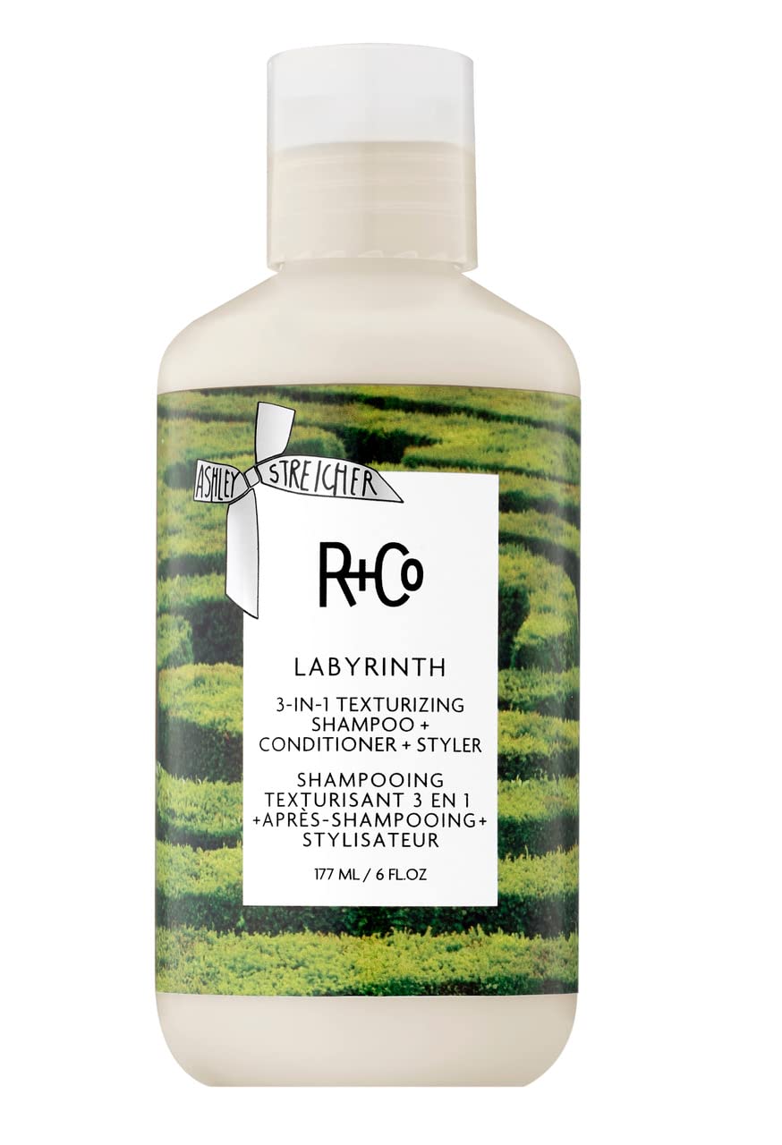 R+Co Labyrinth bottle pour demonstrates weightless hydration for lift and texture.