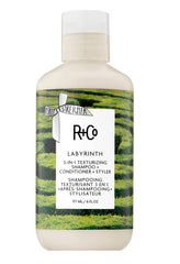 R+Co Labyrinth bottle pour demonstrates weightless hydration for lift and texture.