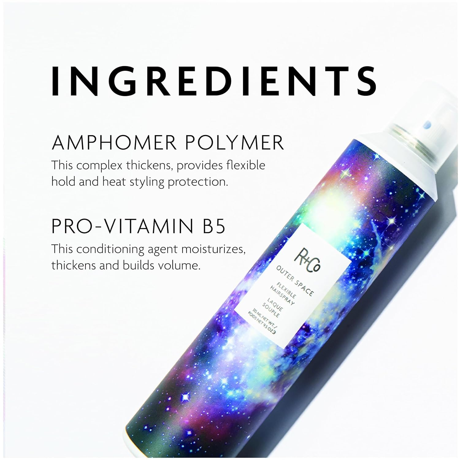 R+Co Outer Space used with rollers for quick set and volume.