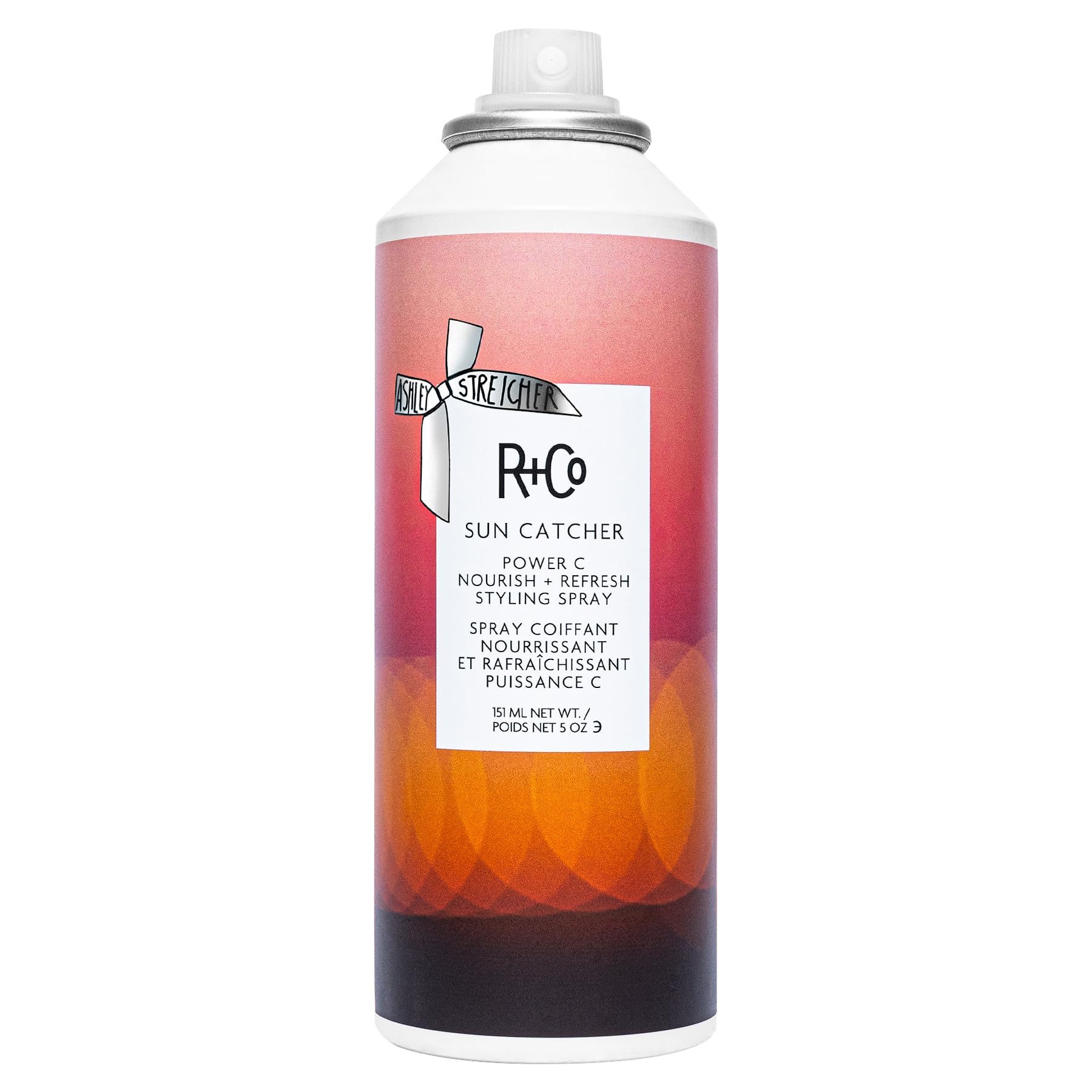 R+Co SUN CATCHER bottle on display for daily UV and heat protection.