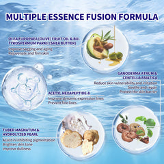 R RadiantRise facial cream tube emphasizing nourishing texture for dry skin.