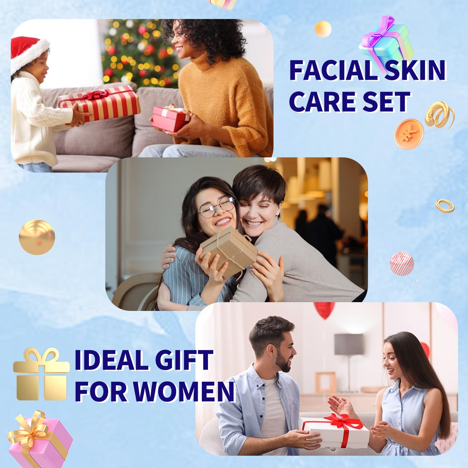 R RadiantRise gift box presentation ideal as a skincare gift.