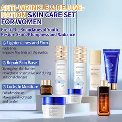 R RadiantRise hydrating serum bottle highlighting moisture-boosting formula.