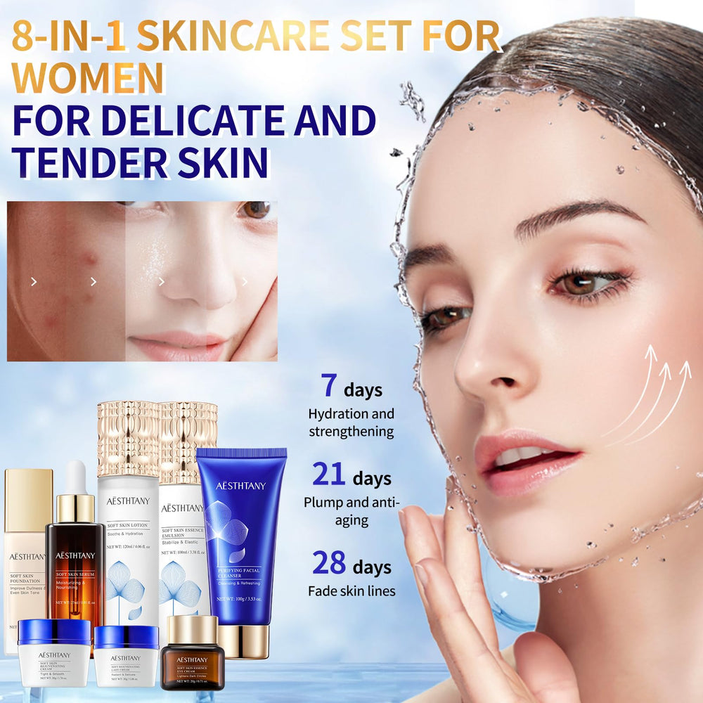 R RadiantRise toner bottle illustrating refreshing step for balanced skin.