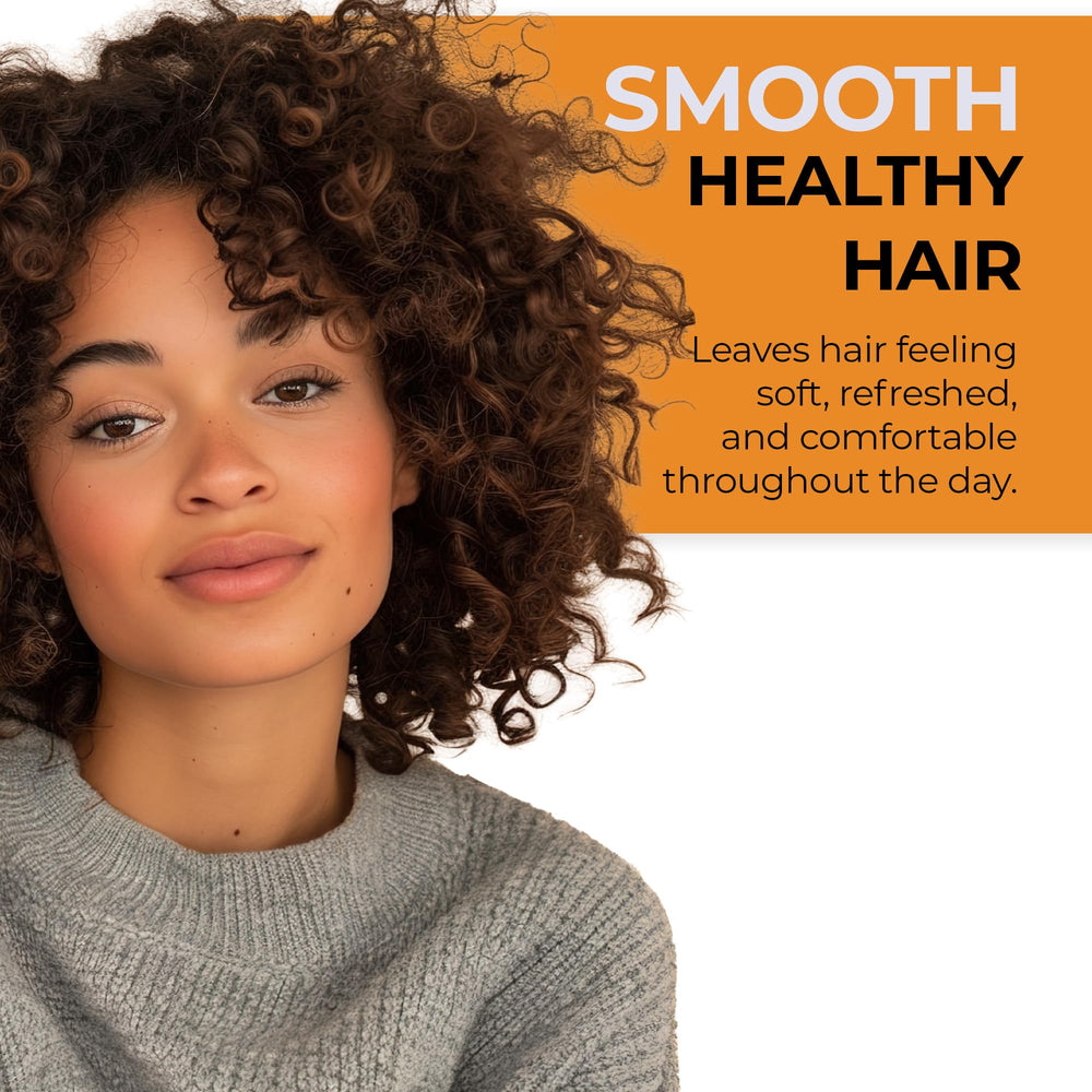 RA COSMETICS Batana Oil Leave-In Conditioner bottle demonstrates frizz control for textured hair.