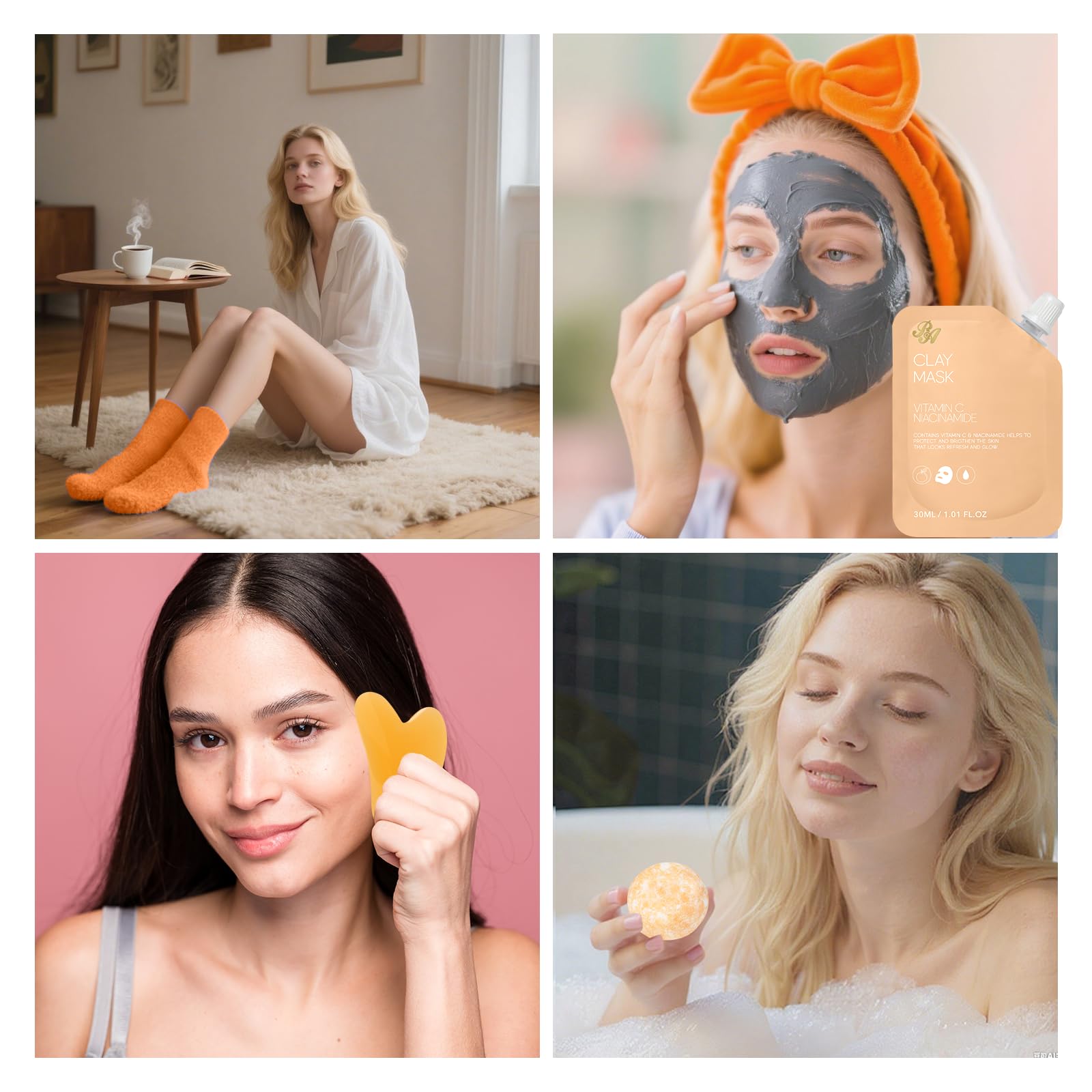 RA ROSA ACCA assorted facial masks and under-eye patches ready for deep hydration