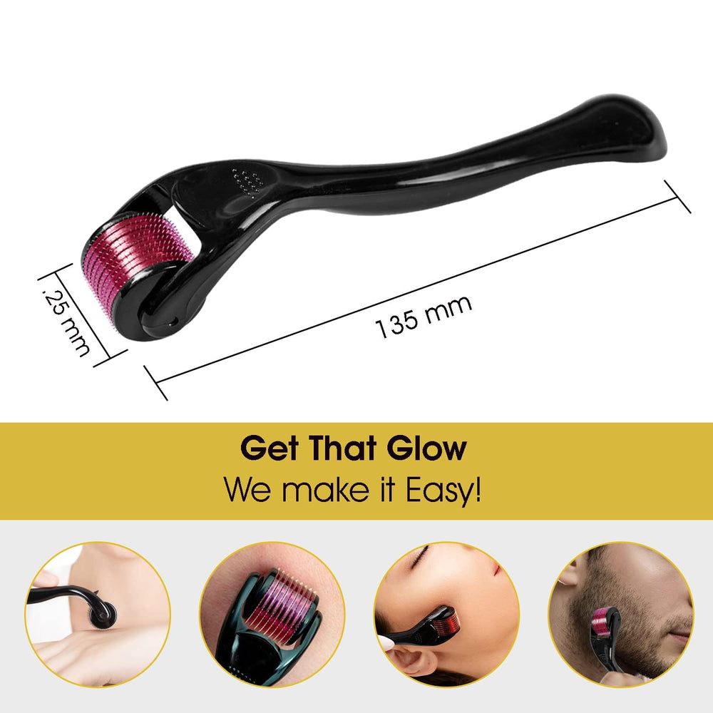 RadBizz derma roller packaging showing included instructions.