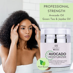 Radha Beauty Cream texture closeup highlights a lightweight, non-greasy feel.