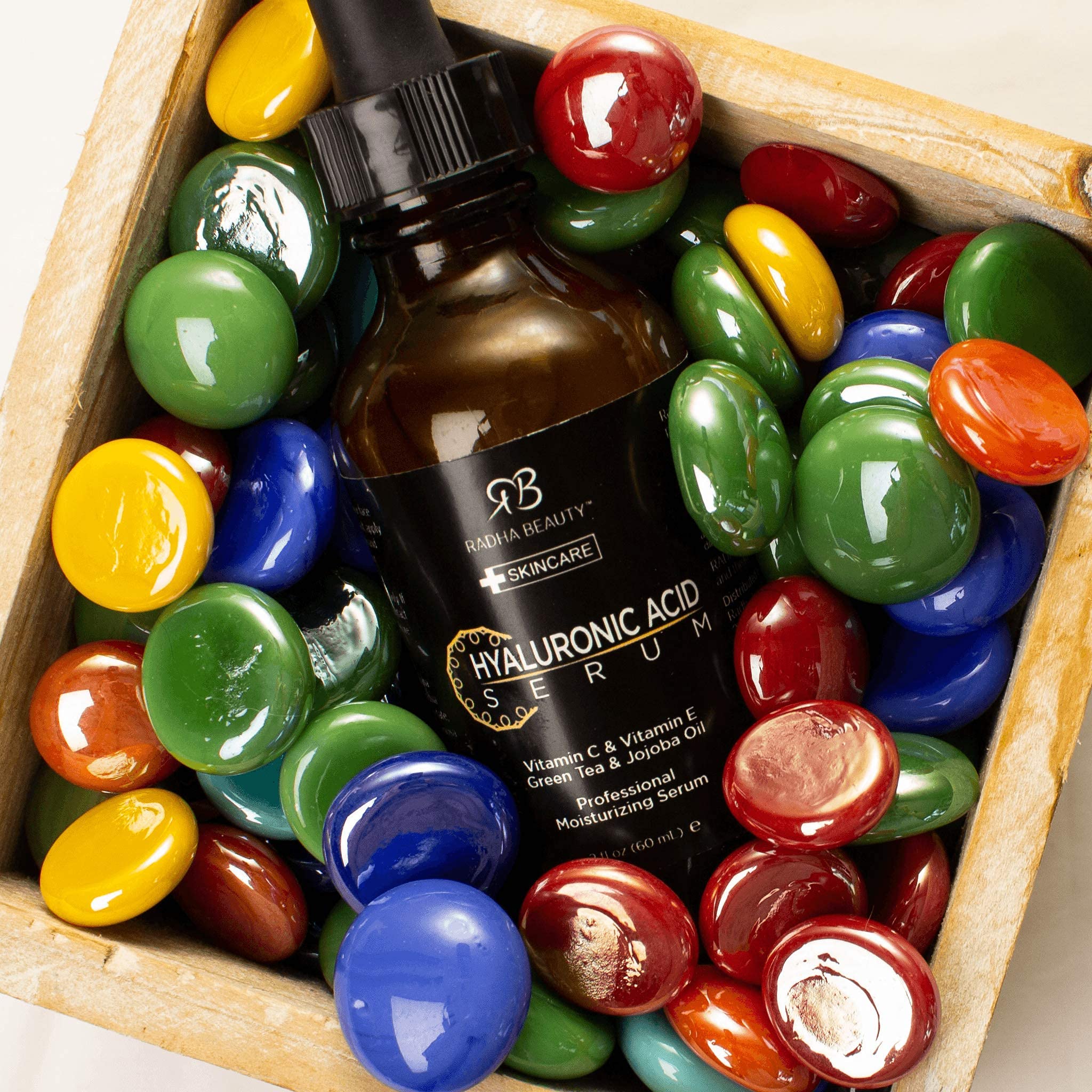 Radha Beauty silky serum texture glides smoothly on skin
