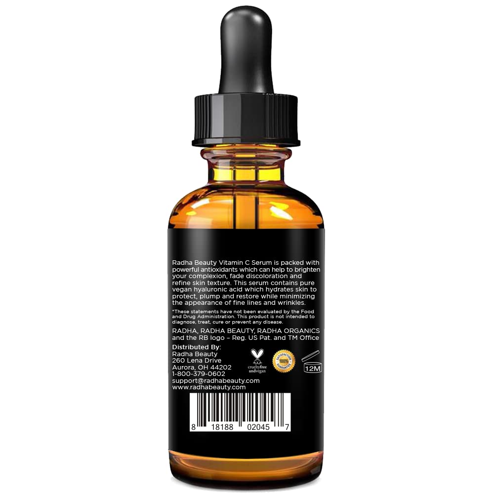 Radha Beauty serum with citrus aroma for refreshing feel.