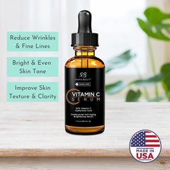 Radha Beauty serum dropper view shows precise, easy application.