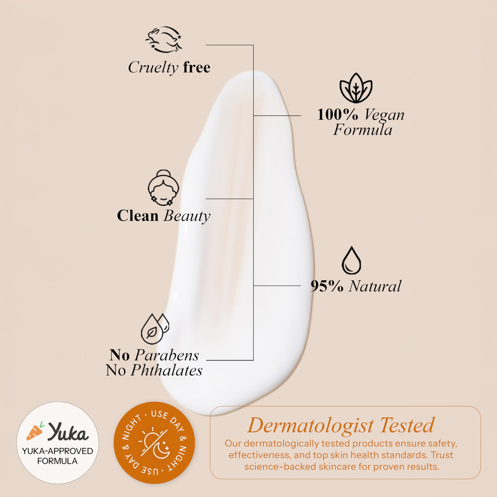 Day and night use suggested for a flexible routine without heaviness.