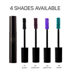 Radiant Pro Mascara swatch highlights rich pigment and ample volume