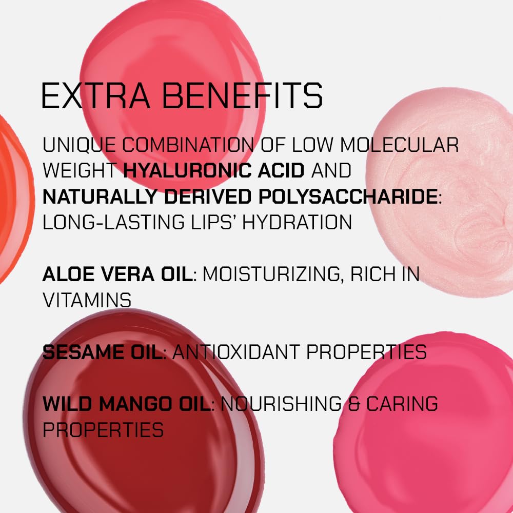 Radiant Professional Lip Glaze 03 Peony Glow enhances lips with warm tone and hydration.