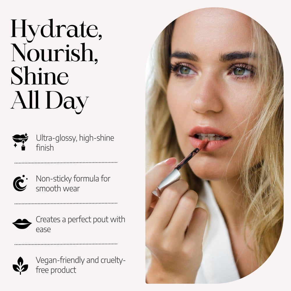 Radiant Professional Lip Glaze 15 shade collection display