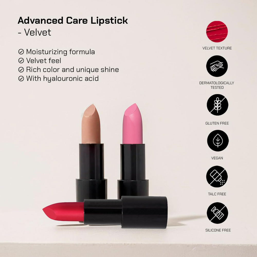 Radiant Professional Advanced Care Lipstick Flamingo Rosy Nude close-up enhances natural tone