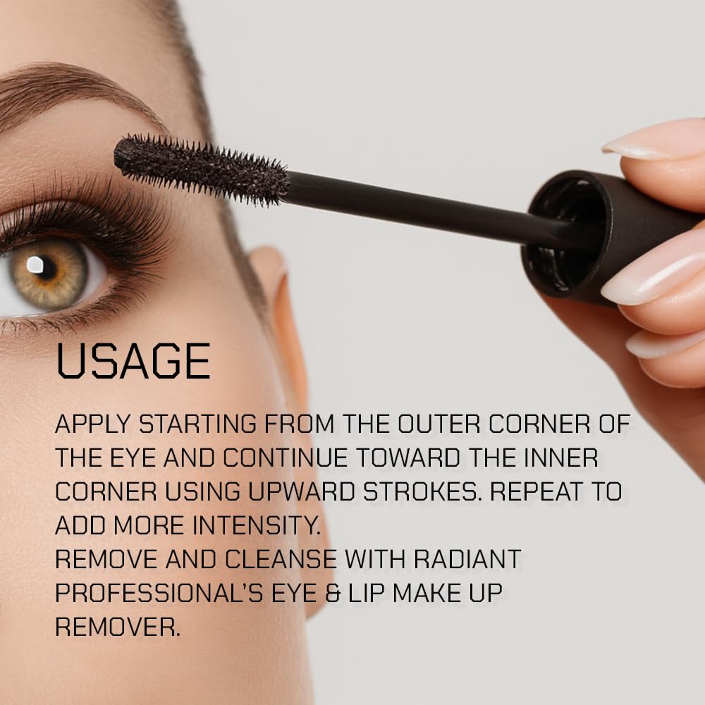 Radiant Studio Perfect Mascara easy removal for gentle lash care