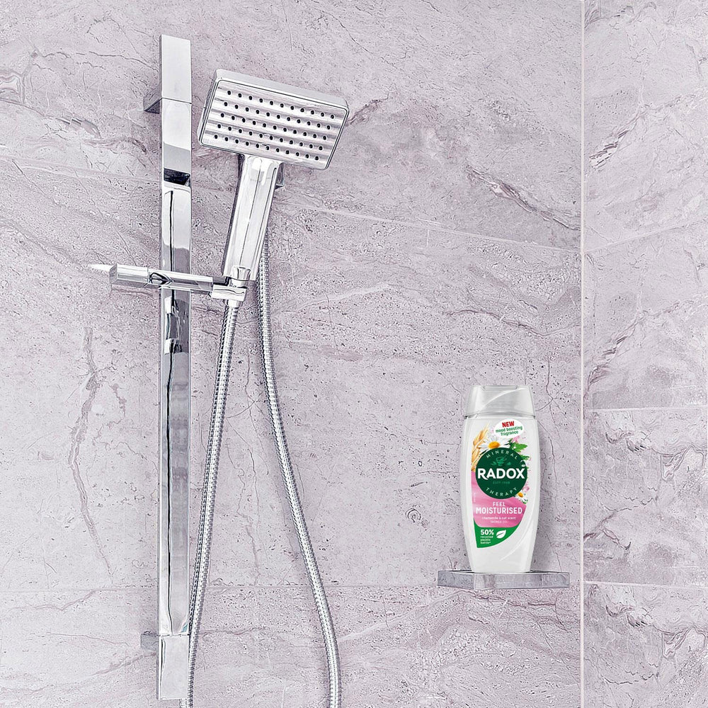 Radox lather foams rich with chamomile and oats fragrance during shower