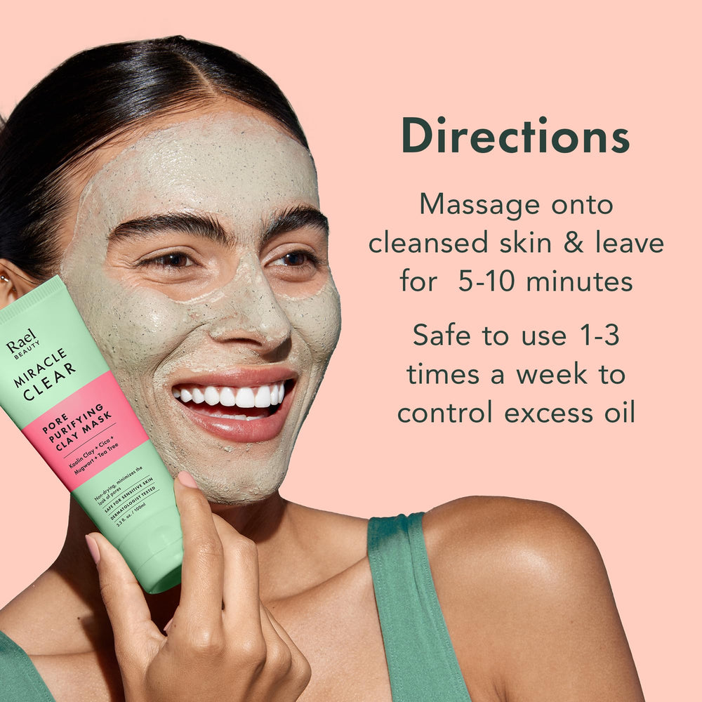 Glycerin and panthenol hydrate the Rael mask for comfort
