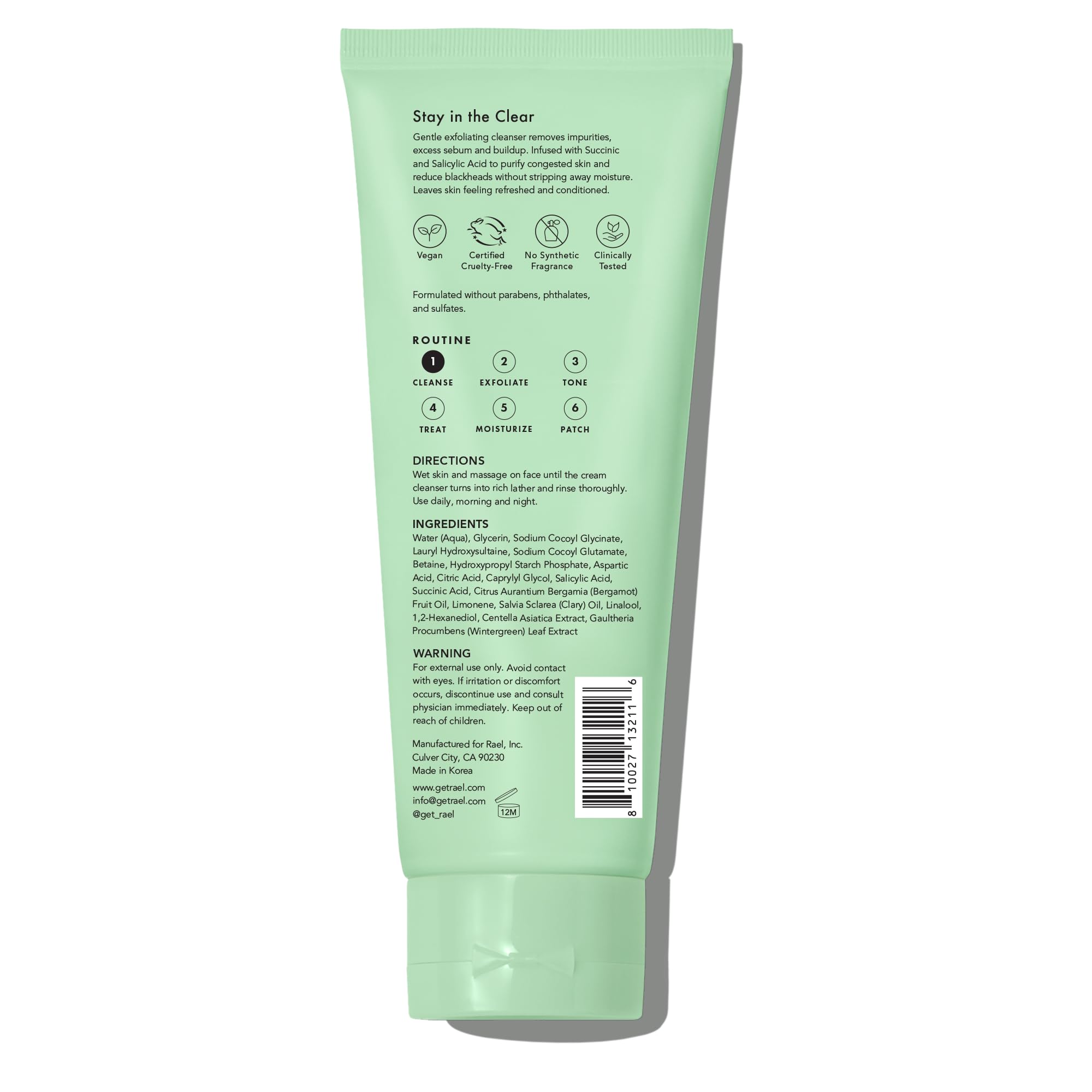 Post-mask glow from Rael Miracle Clear Clay Mask