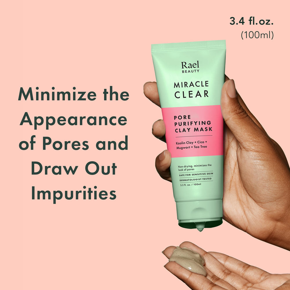 Rael face mask with tea tree leaves exfoliating for smoother skin