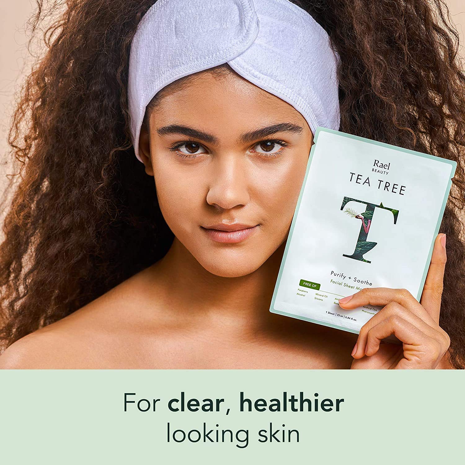 Rael fruit extracts skincare illustration suggests gentle balancing benefits.