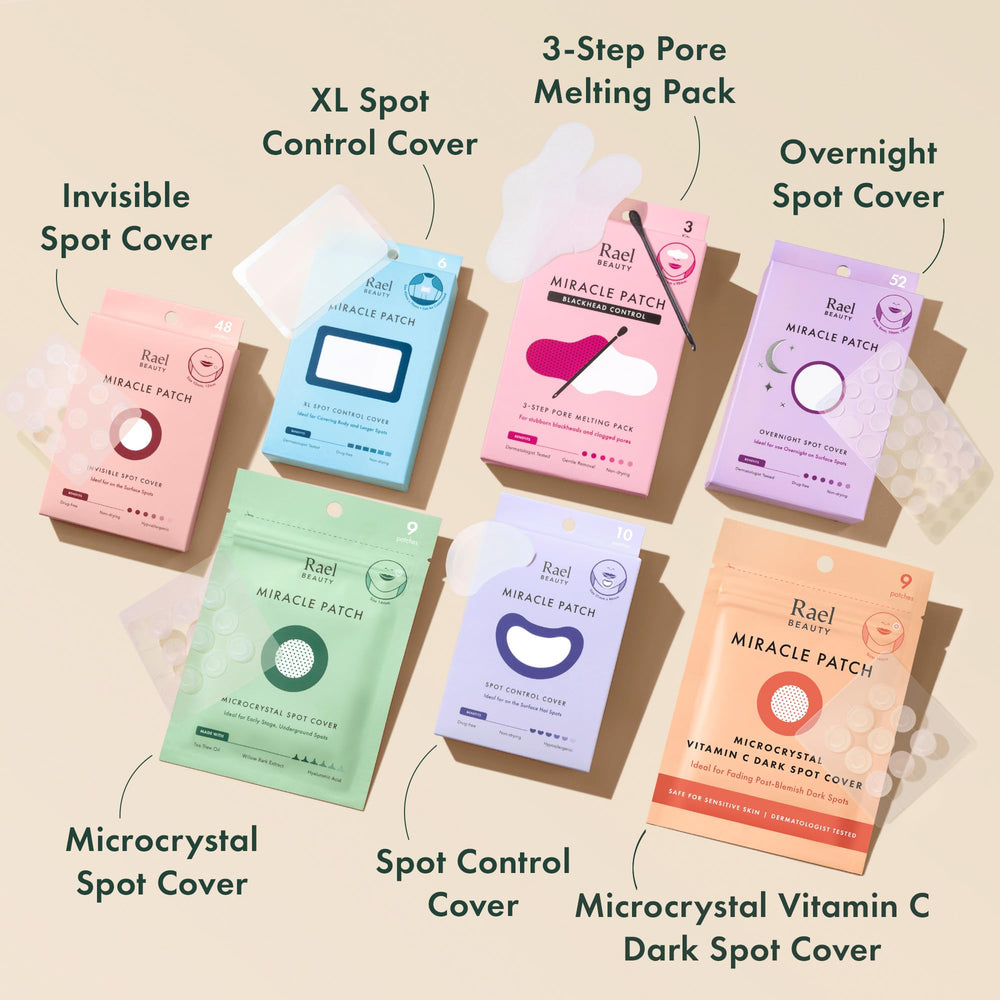 Rael 24-count patch kit offers convenient, portable blemish support