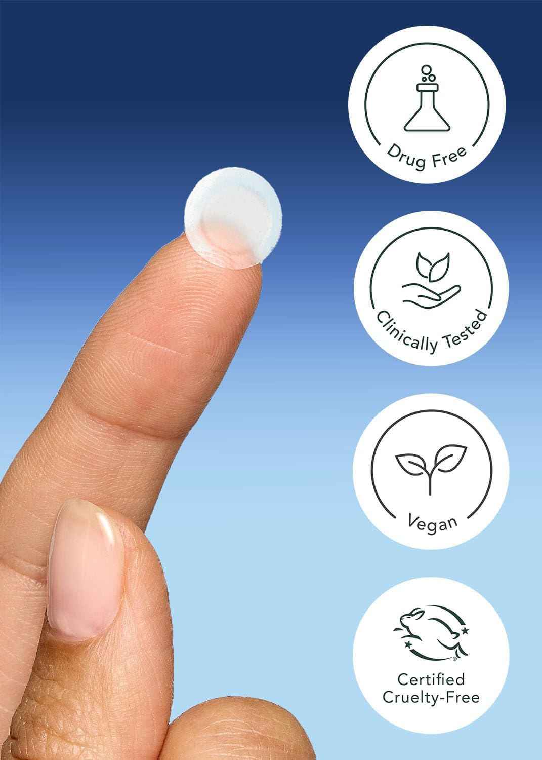 Rael pimple patches packaging 72-count for extended nightly coverage.