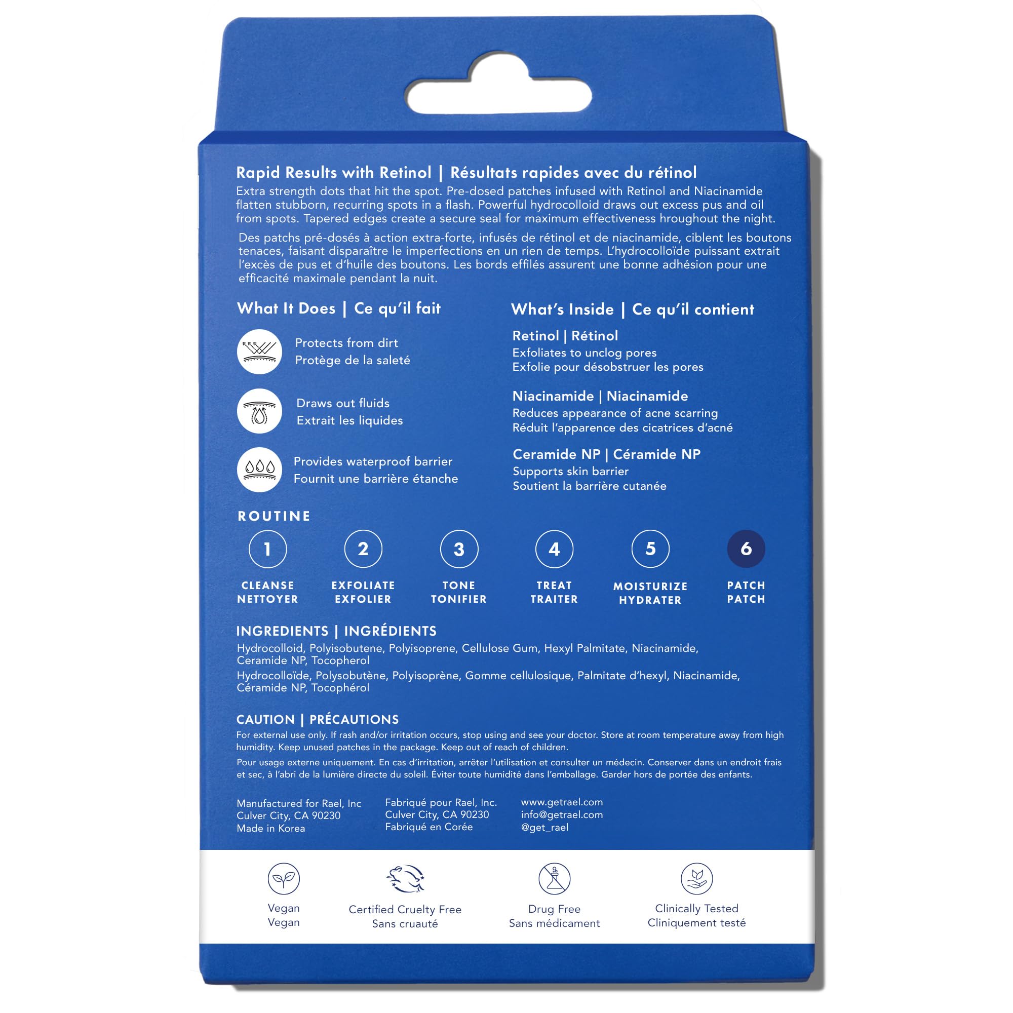 Rael pimple patches remove easily without pulling delicate skin.