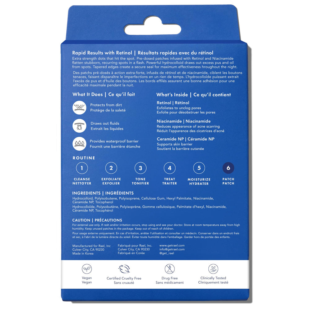 Rael pimple patches remove easily without pulling delicate skin.