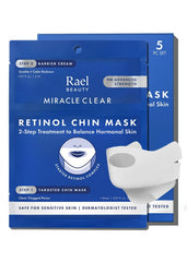 Rael retinol chin mask wrap targets the chin and jawline for targeted refinement.
