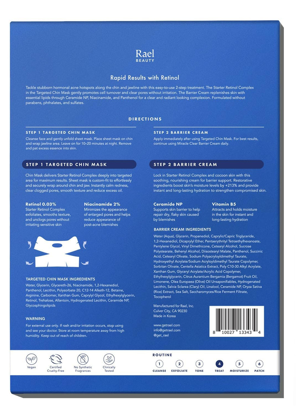 Rael step-by-step system image shows the two-step routine.