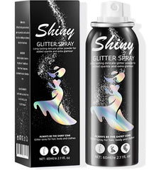 Ragkun Glitter Spray bottle front with bold silver sparkle for festivals.
