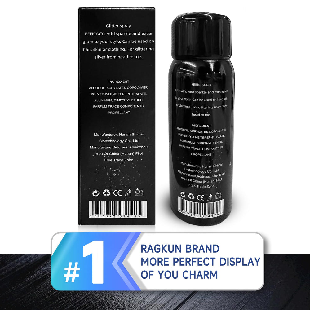 Ragkun Glitter Spray washes off easily with shampoo and water.