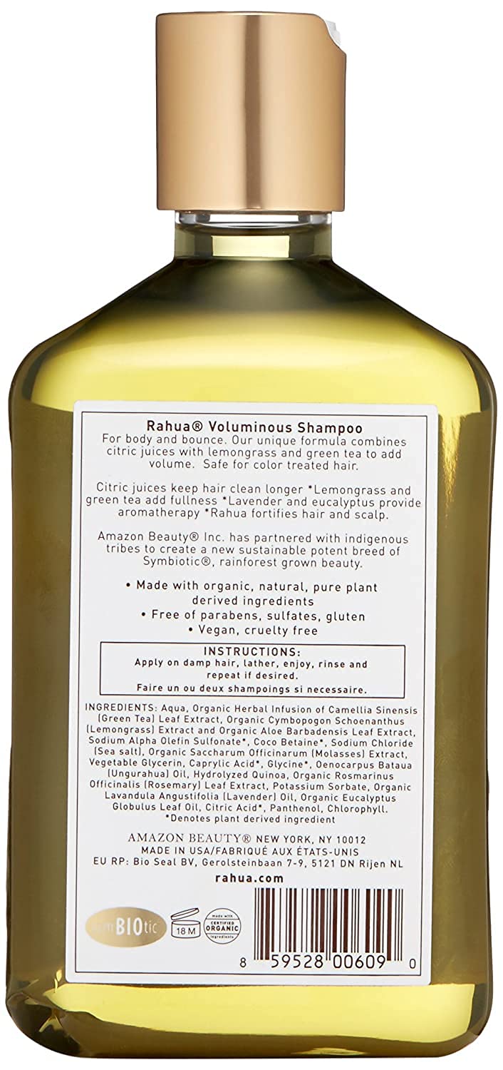 Rahua Voluminous Shampoo hair texture finish showcases boosted body and shine