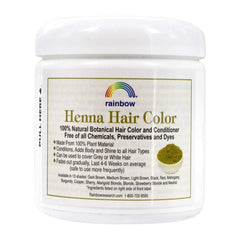 Rainbow Research Henna Persian Black application on hair for natural color