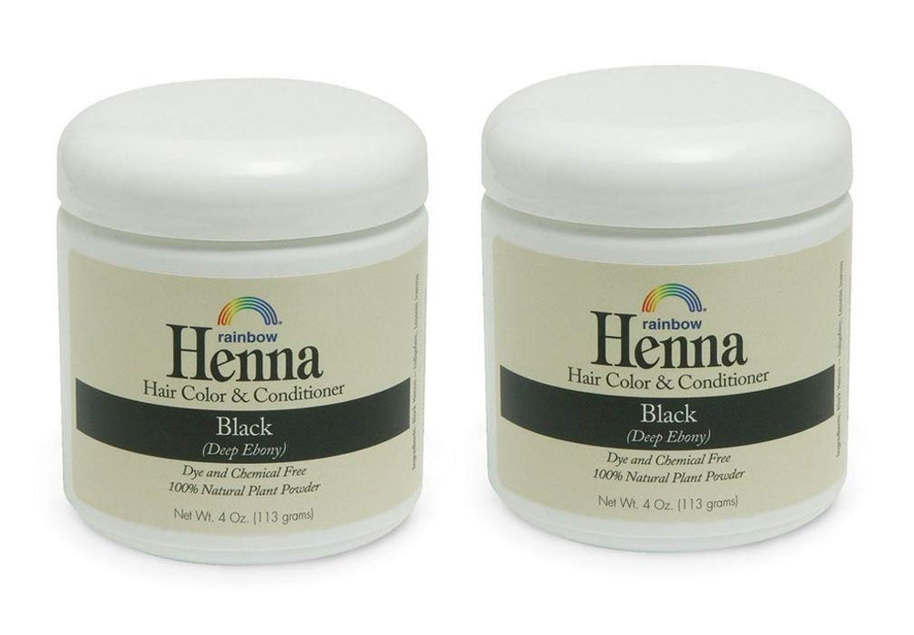 Rainbow Research Henna Persian Black powder closeup for natural dyeing and conditioning