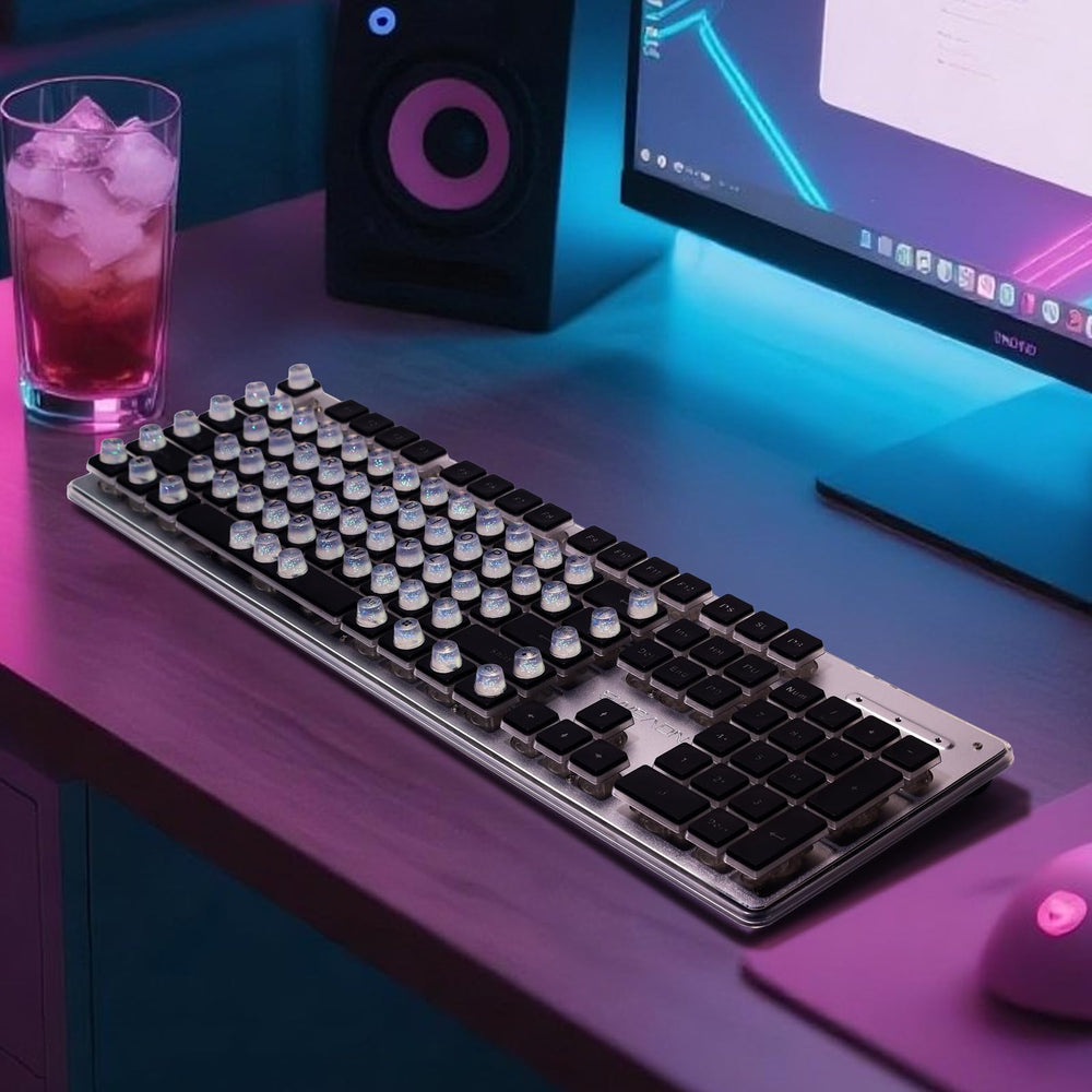 Raised Button bling keyboard stickers brighten setup during typing