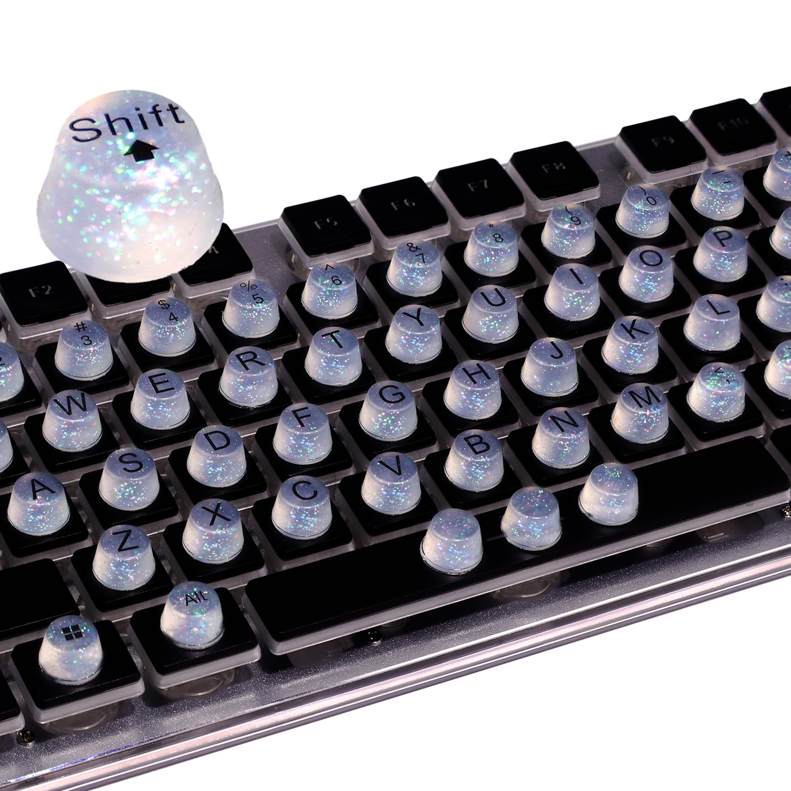 Raised Button long-nails keyboard stickers for comfortable typing