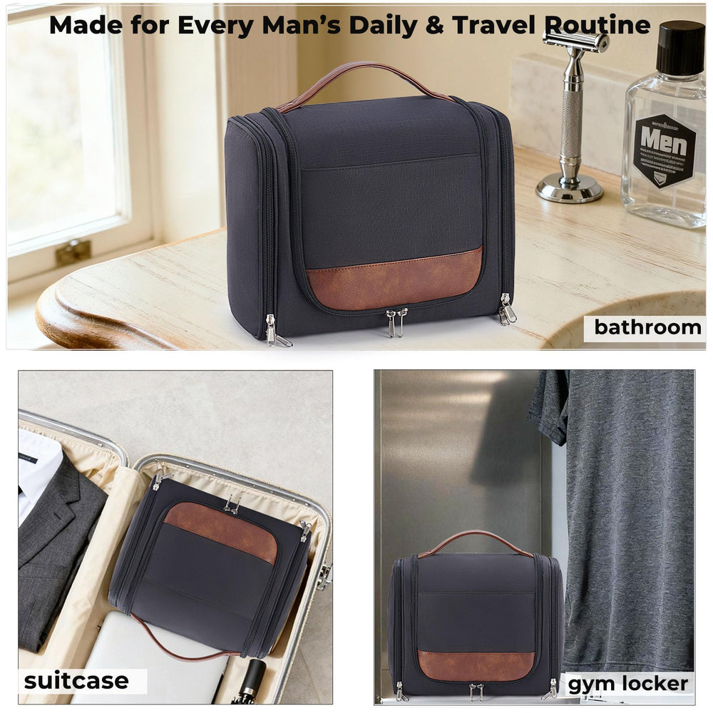 Ralnitote water-resistant pocket and front/back zippers help separate items during travel