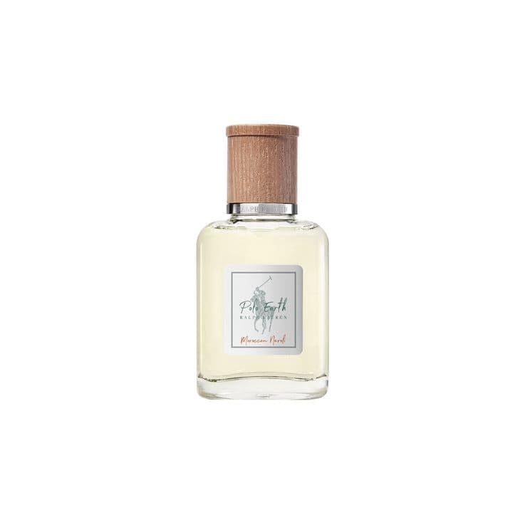 Polo Earth by Ralph Lauren Fragrances bottle pour reveals Moroccan neroli for fresh daytime wear.