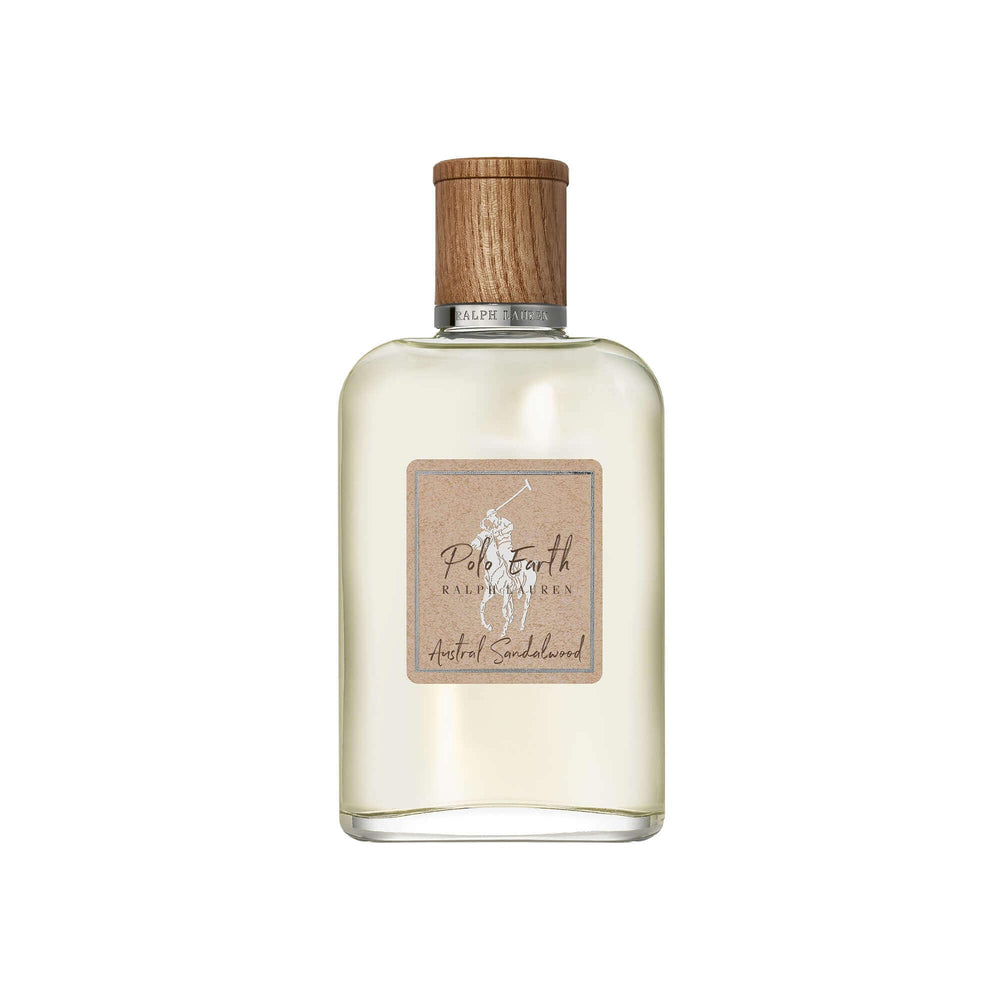 Ralph Lauren Polo Earth bottle close-up showing woody core for daily wear