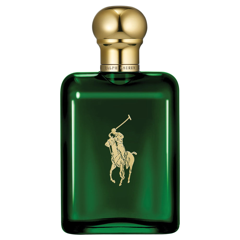 Ralph Lauren Polo EDT bottle, timeless masculine design for daily wear.