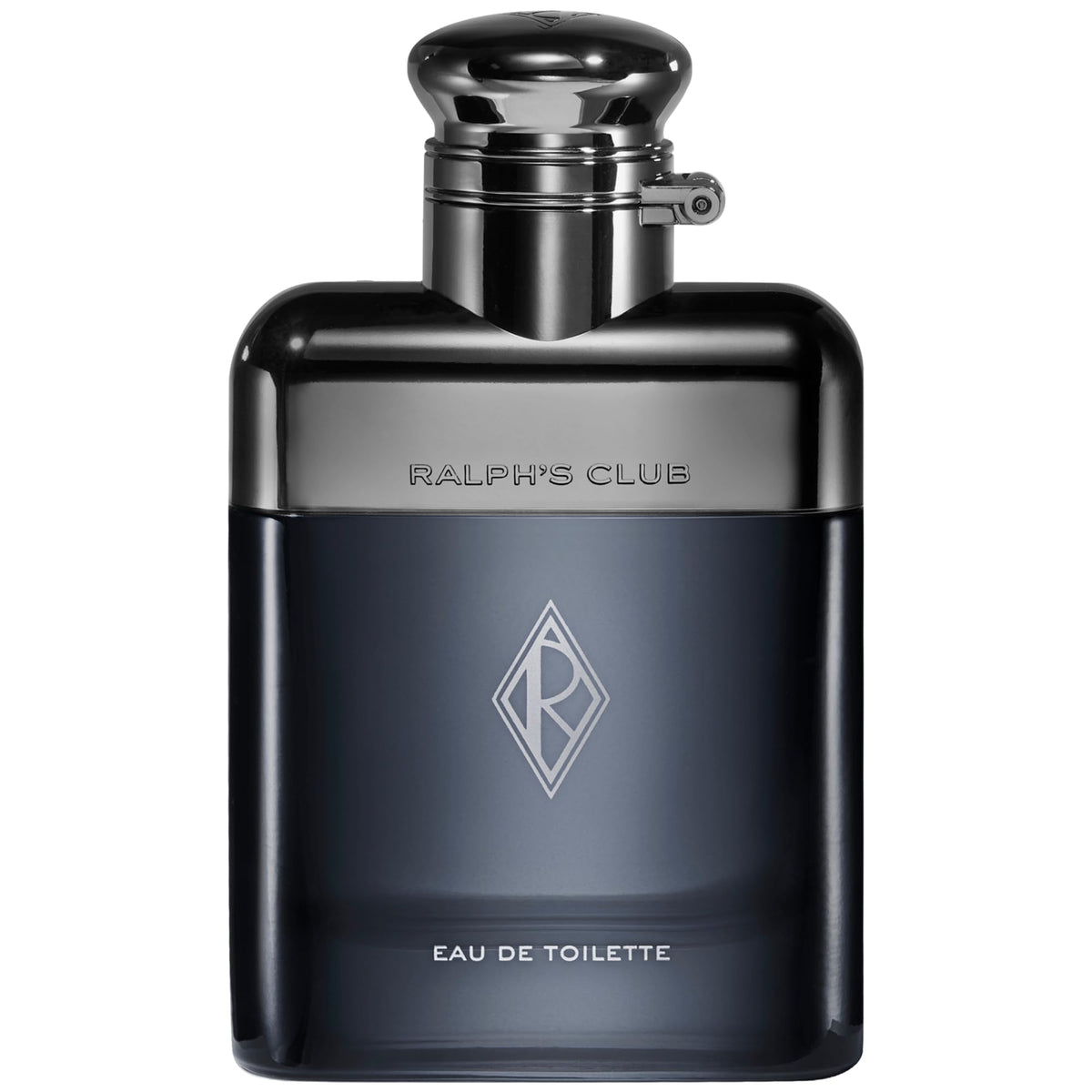 Ralph's Club bottle front shows bold woody aromatics for modern style.