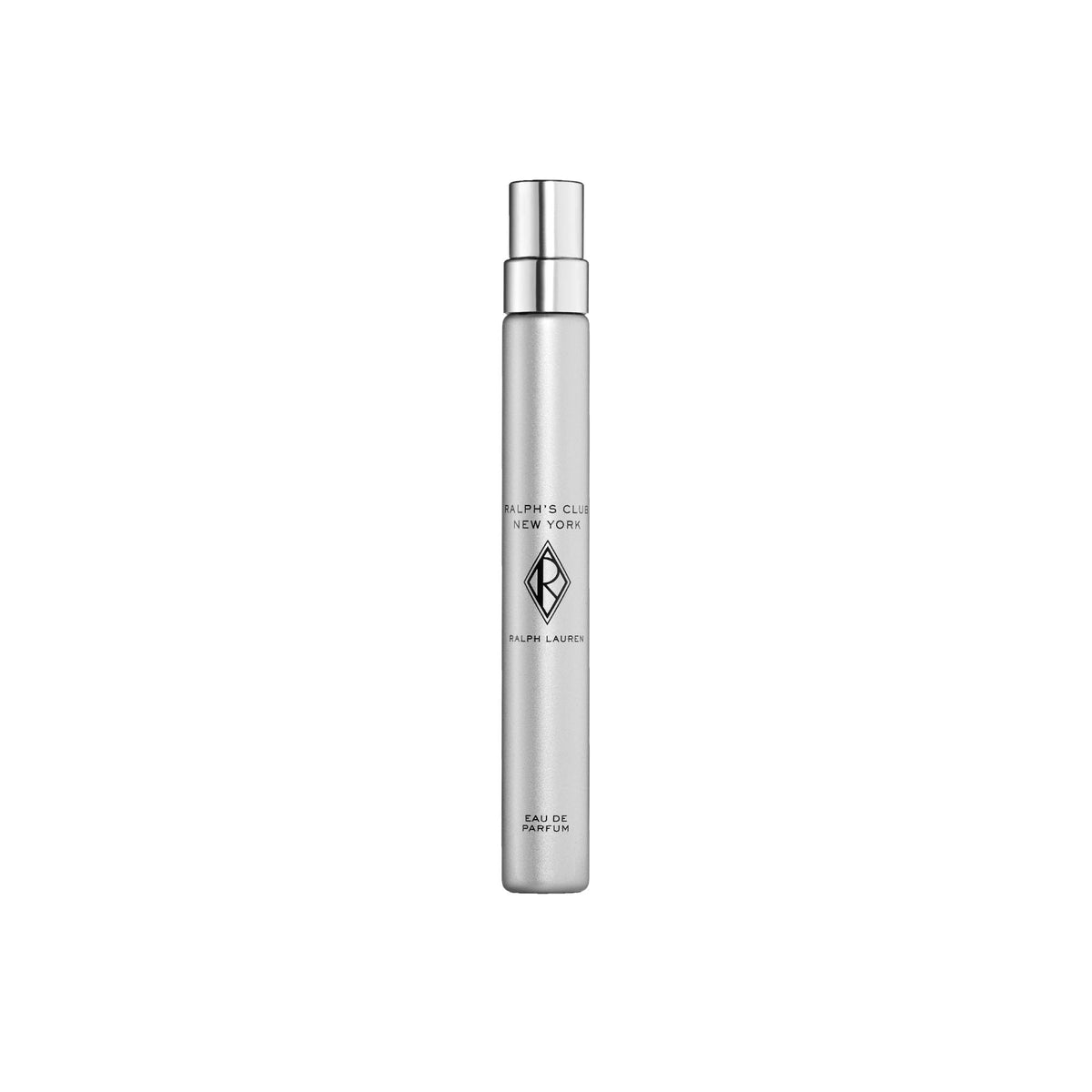 Ralph's Club New York bottle with chrome finish for bold evening confidence.