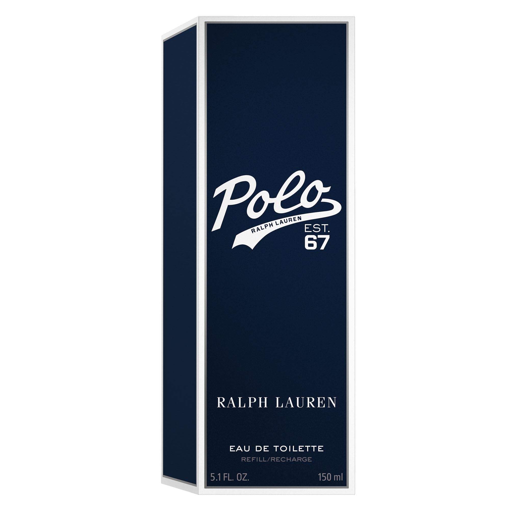 Ralph Lauren Polo 67 refill bottle showing sustainable packaging option