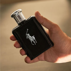 Ralph Lauren Polo Black travel-size bottle ideal for on-the-go refinement