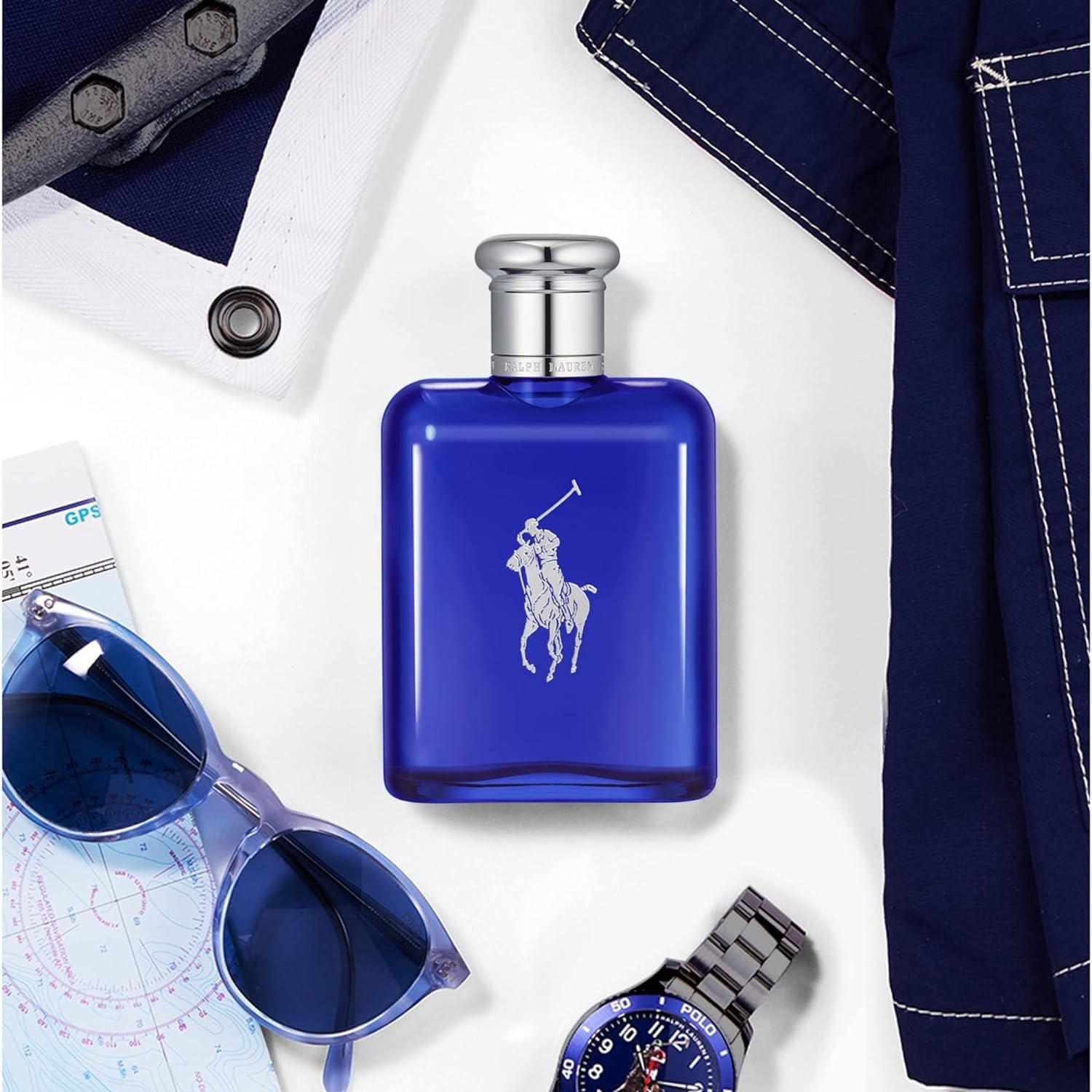 Ralph Lauren Polo Blue packaging set in gift-ready display.