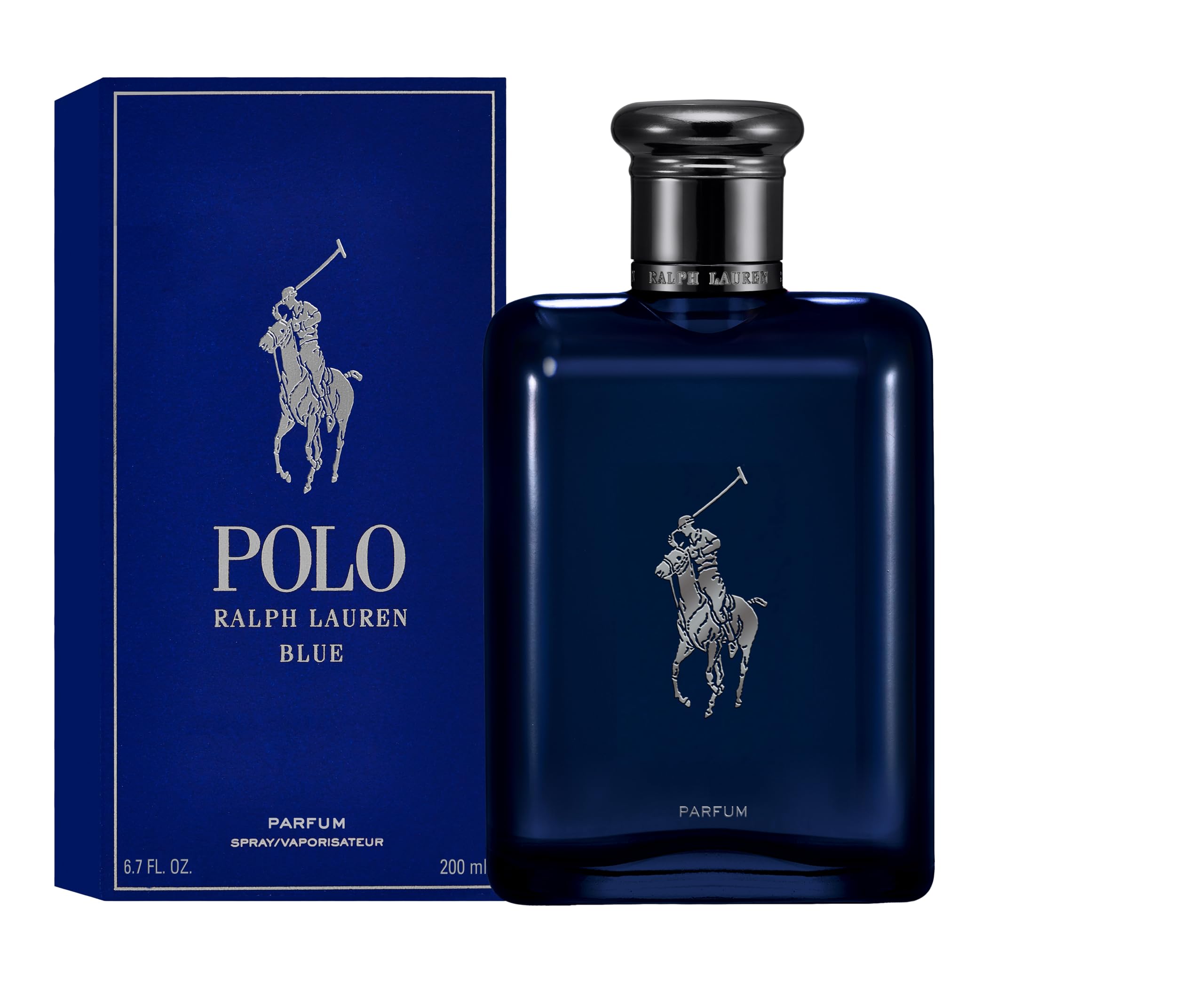 Spritz on wrist: Polo Blue Parfum delivers instant refreshment and confident aura.