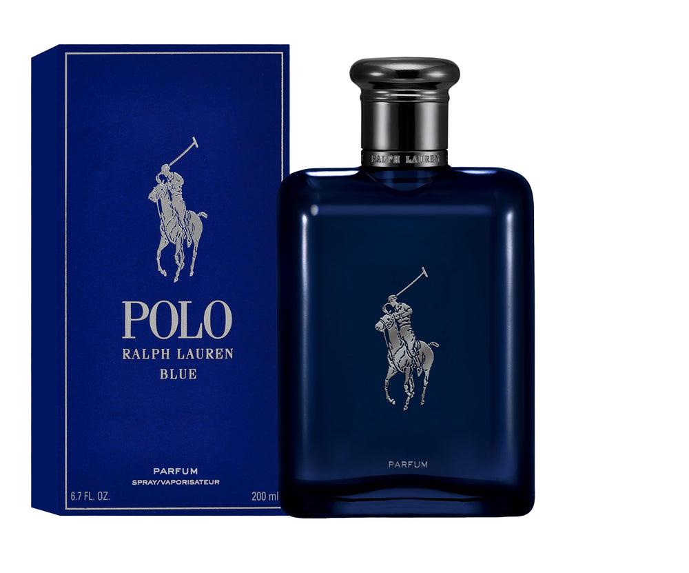 Spritz on wrist: Polo Blue Parfum delivers instant refreshment and confident aura.